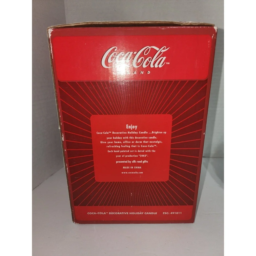 Coca Cola‎ Santa Holiday Christmas Jar Candle New